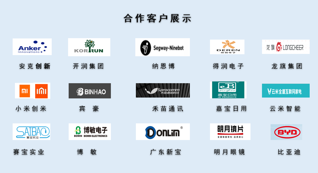 CPE磨砂膠袋，久信達(dá)部分客戶展示(圖1)